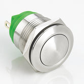 19mm Economical Metal Push Button Switch Momentary Ball Head Stainless Steel Soldering Pin 1 Normally-Open