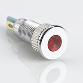 8mm Metal Indicator Light Flat Head Chrome-plated Brass Soldering Pin