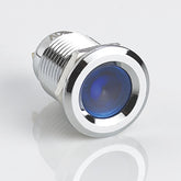 12mm Metal Indicator Light Chrome-plated Brass Concave Head Soldering Pin