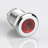 12mm Metal Indicator Light Chrome-plated Brass Flat Head Soldering Pin