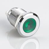 12mm Metal Indicator Light Chrome-plated Brass Flat Head Screw Pin