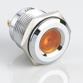 16mm Metal Indicator Light Stainless Steel Concave Head Soldering Pin