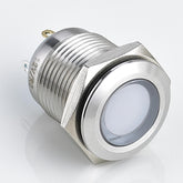 Three Colors 16mm Metal Indicator Light Stainless Steel Flat Head Soldering Pin