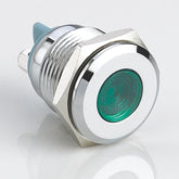 16mm Metal Indicator Light Stainless Steel Flat Head Screw Pin