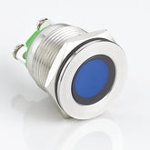 19mm Metal Indicator Light Stainless Steel Flat Head Screw Pin