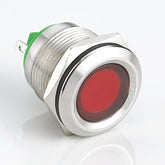 19mm Metal Indicator Light Stainless Steel Concave Head Soldering Pin