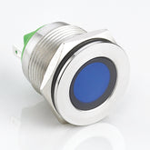 19mm Metal Indicator Light Stainless Steel Flat Head Soldering Pin