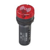 22mm Buzzer with Flashing Black Shell Long Version Red