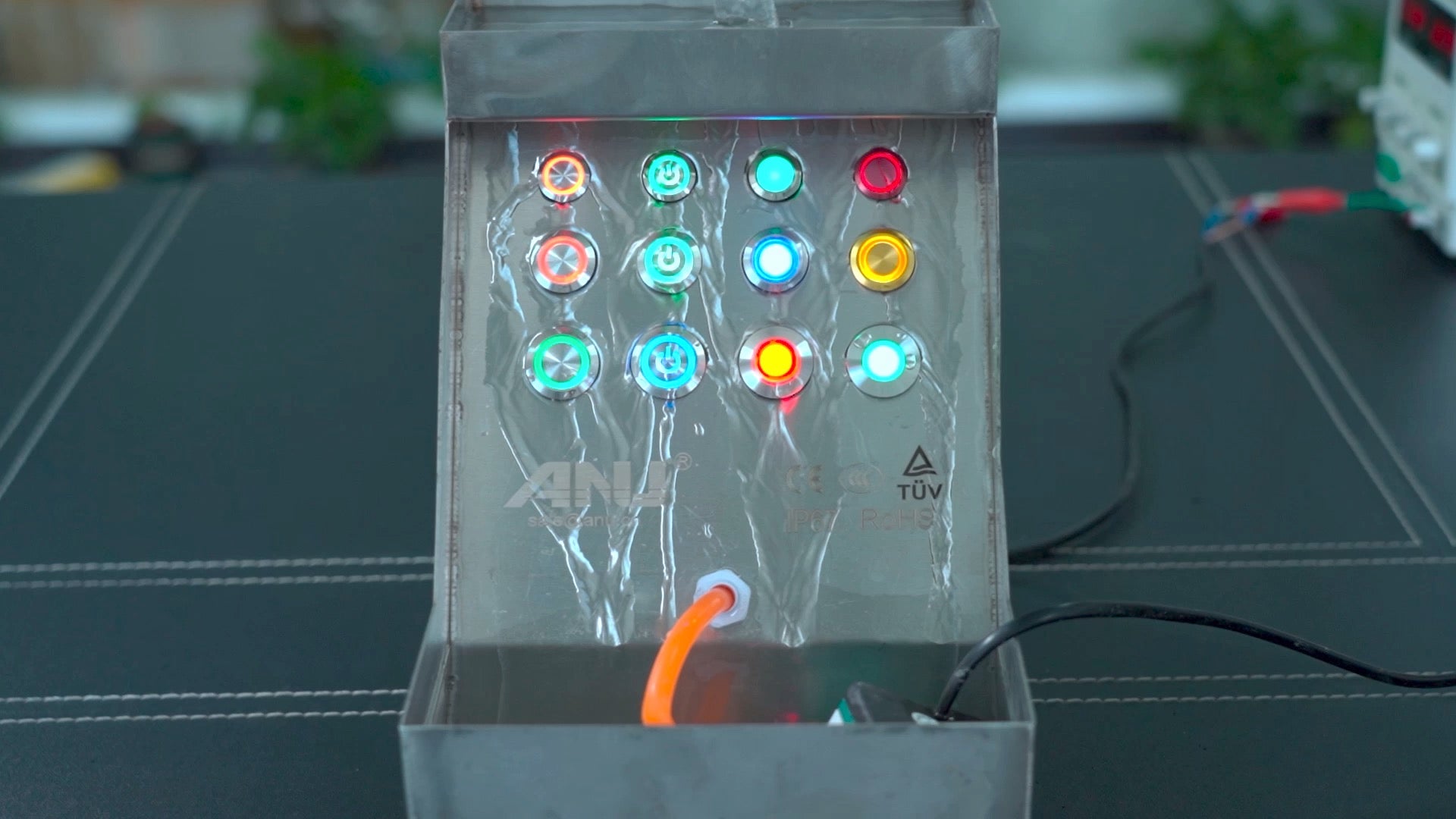 Waterproof Demonstration of Pushbutton Switches – ANU Switch