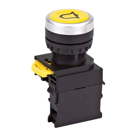 Panel Board Device Push Button Alarm Yellow 1NO