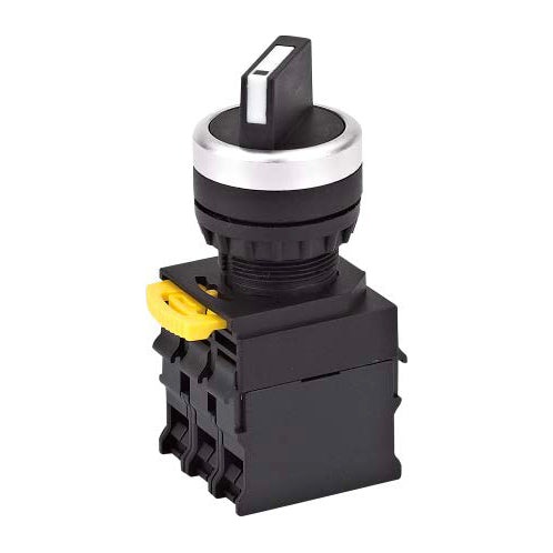 Panel Board Device Select Switch Black 2NO+1NC