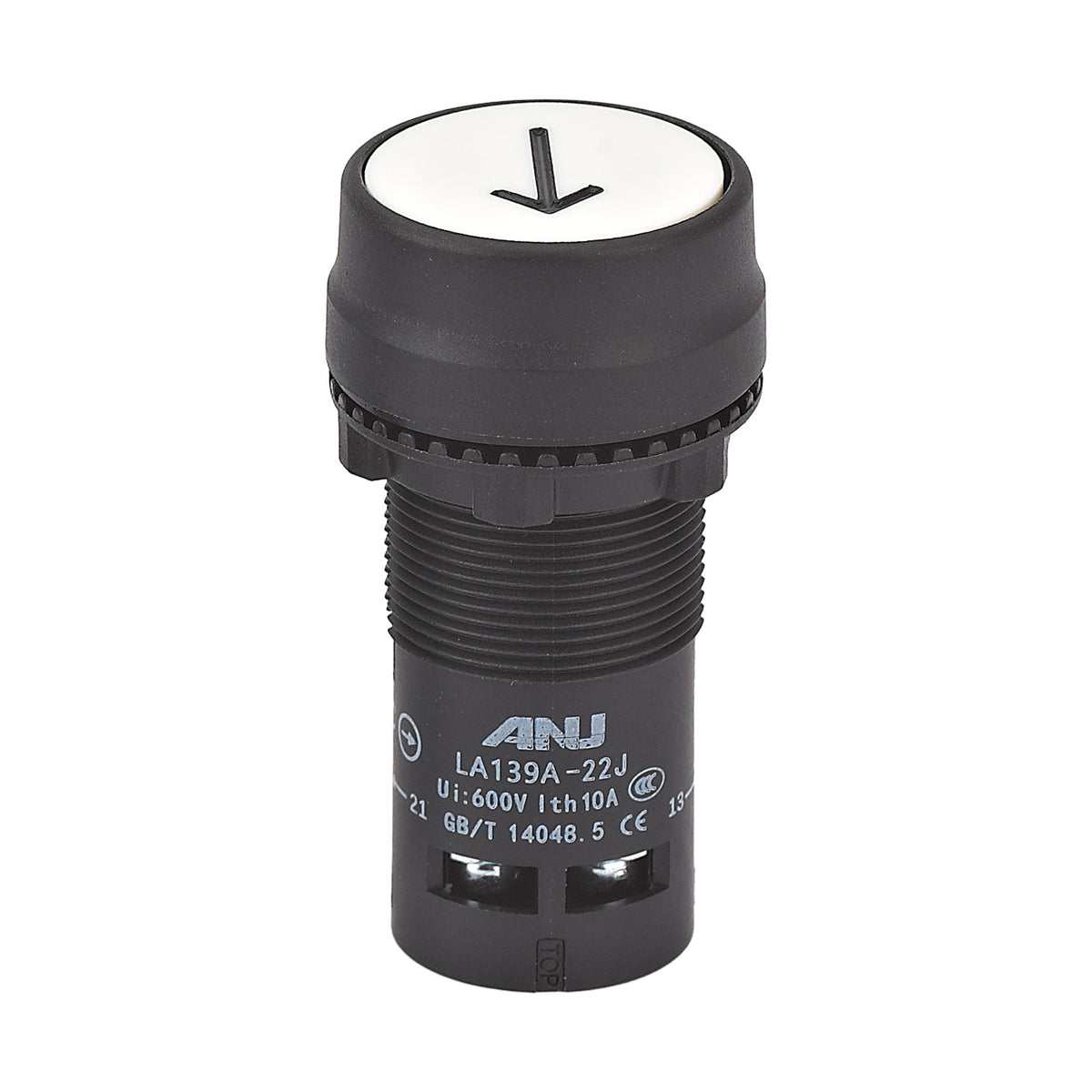 Panel Board Device Push Button Up White 1NO