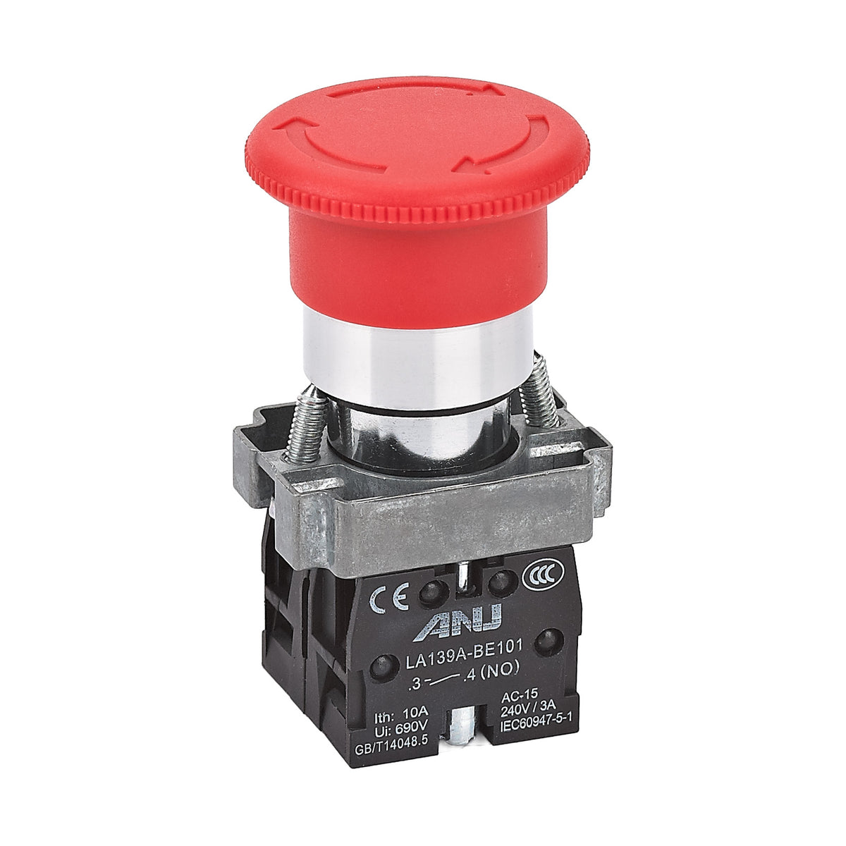 Panel Board Device Emergency Stop Button Red 1NC