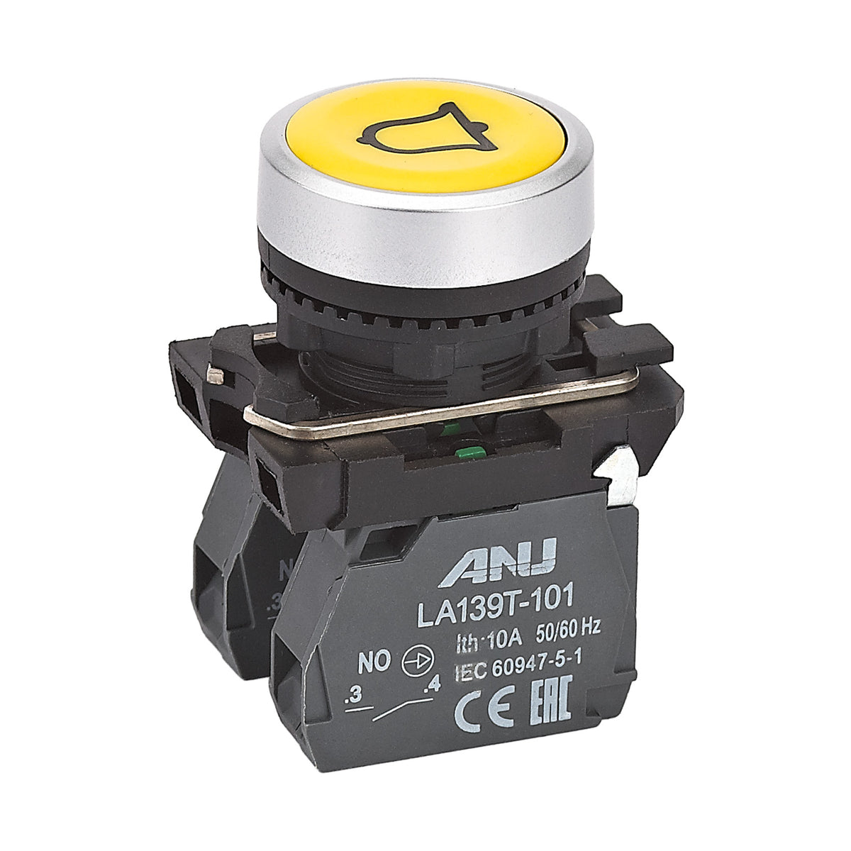 Panel Board Device Push Button Alarm Yellow 1NO