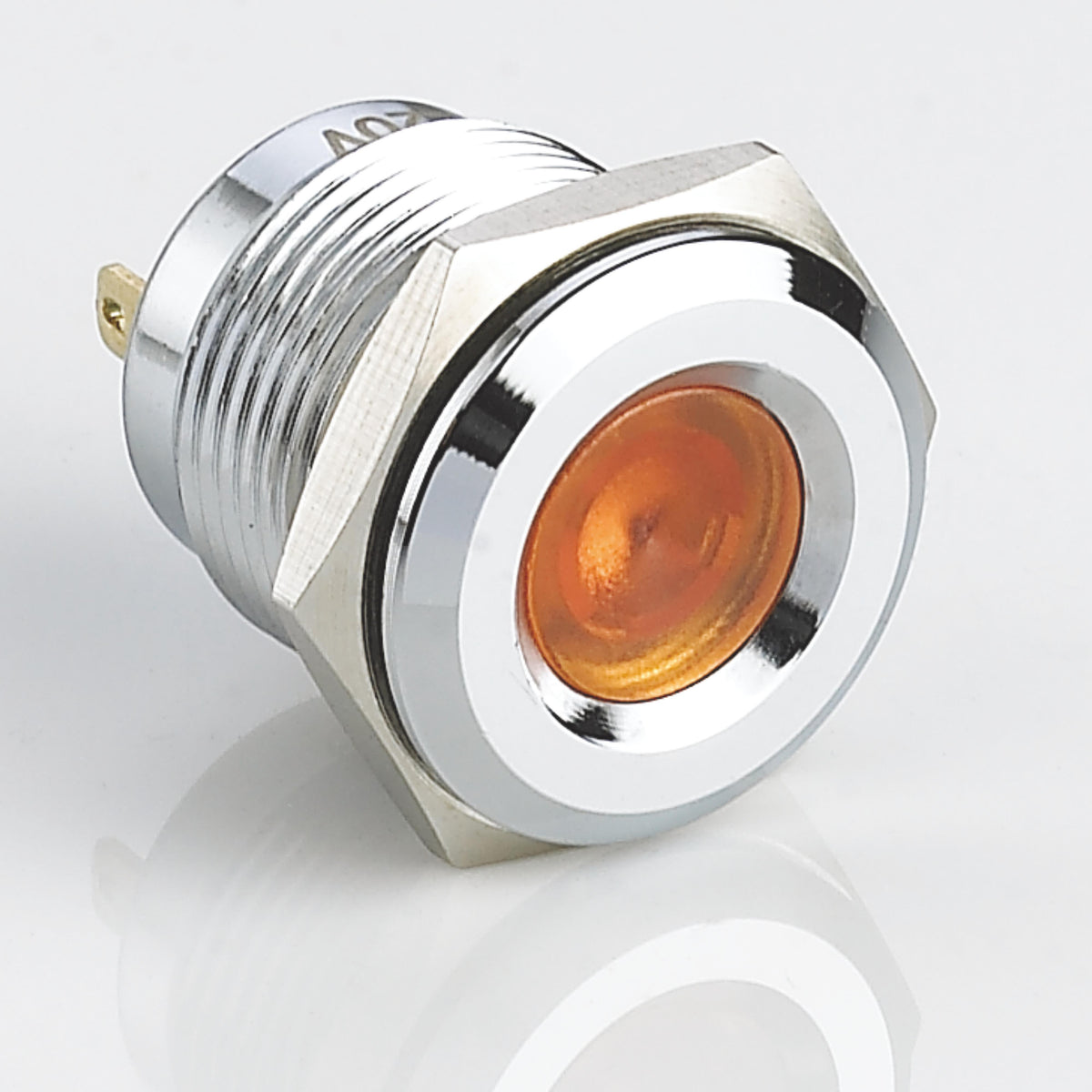 16mm Metal Indicator Light Stainless Steel Concave Head Soldering Pin