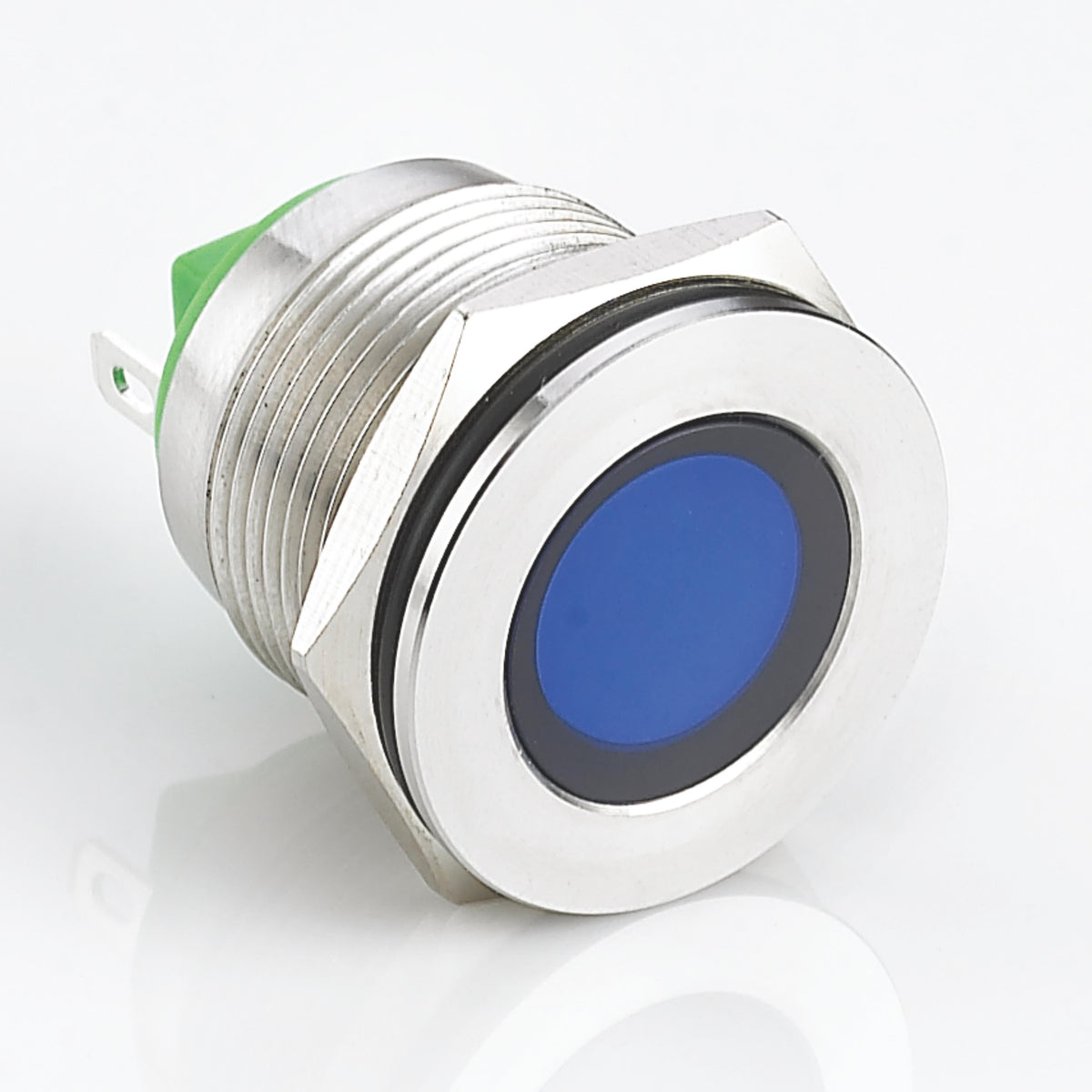 19mm Metal Indicator Light Stainless Steel Flat Head Soldering Pin