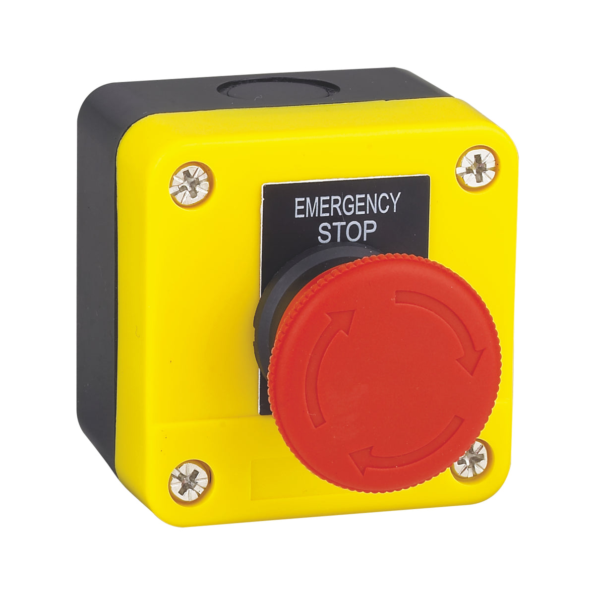 Emergency Stop 1-Hole Push Button Box Yellow Release After Rotation ...