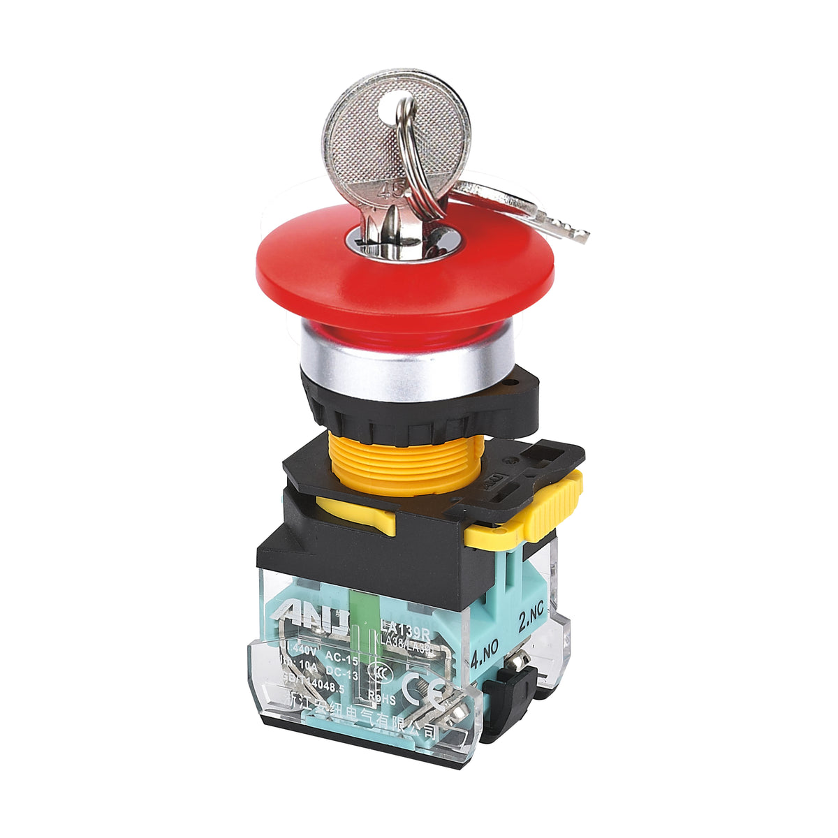 Emergency Stop Release After Key Rotation 1 Normally-Open