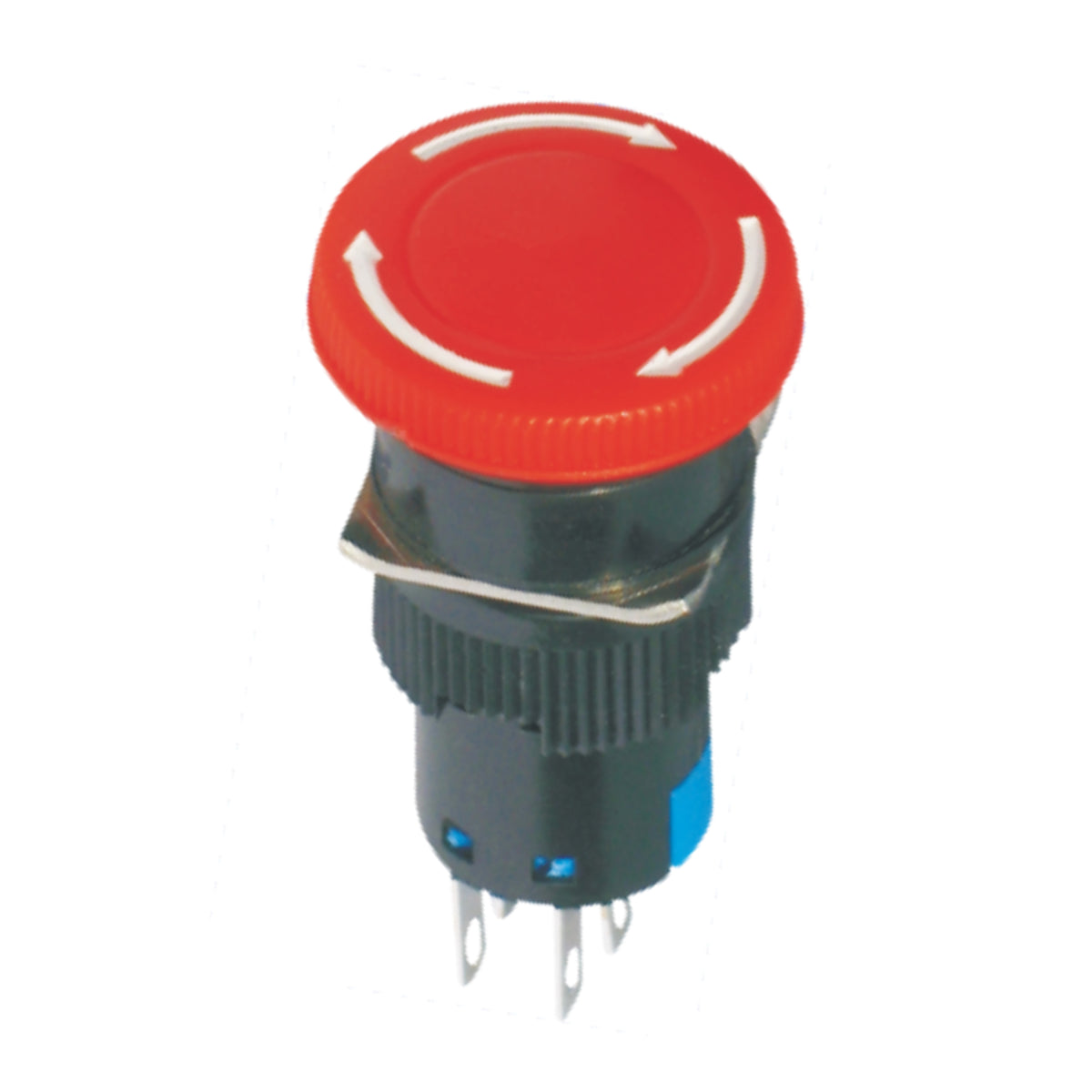 16mm Emergency Stop Release After Rotation 1 Normally-Open and 1 Normally-Closed
