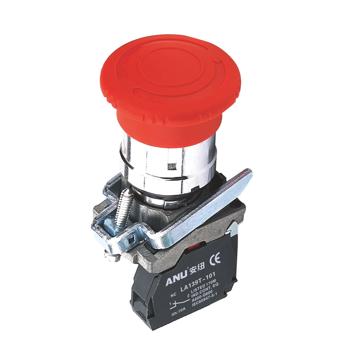 Metal Emergency Stop Release After Rotation Φ40 Mushroom 1 Normally-Closed